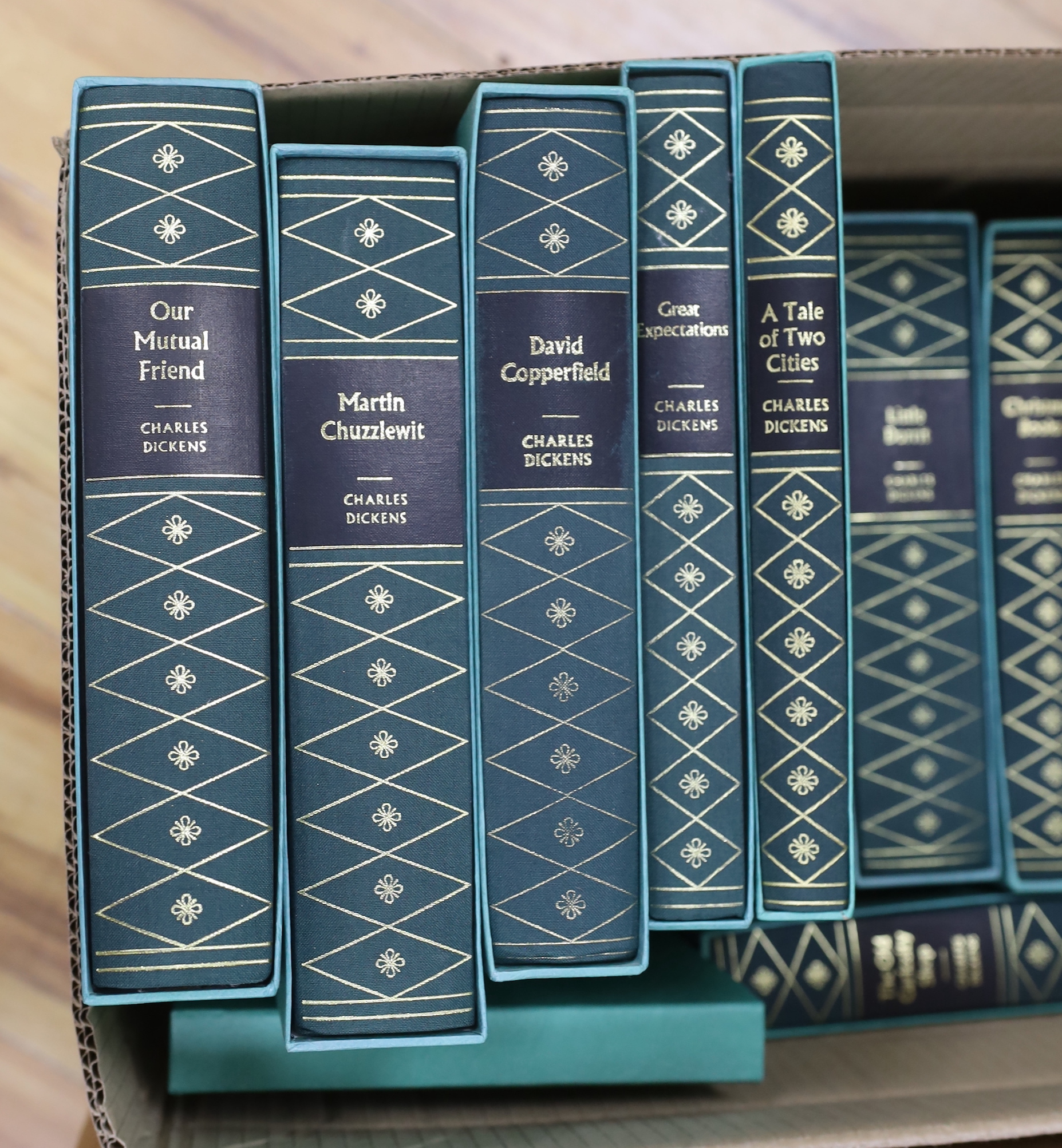 A quantity of Folio Society books in slip cases including ‘The book of the thousand nights and one night’, volumes I-IV and ‘The history of the decline and fall of the Roman Empire’, volumes I-VIII